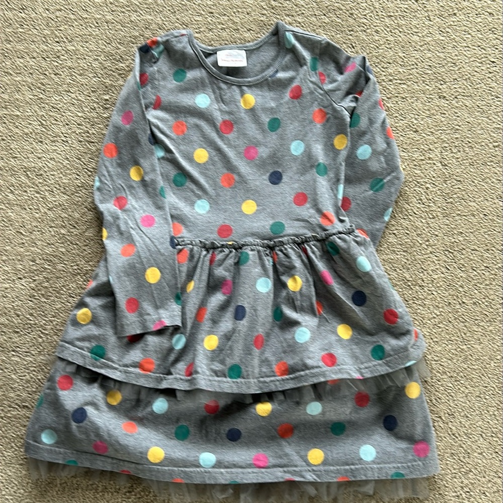 Tiered polka dot dress